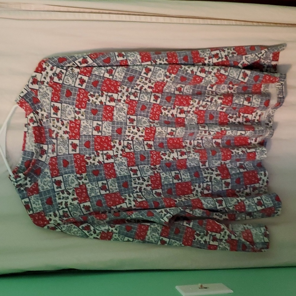 Vintage Quilt Patchwork Turtleneck - image 2